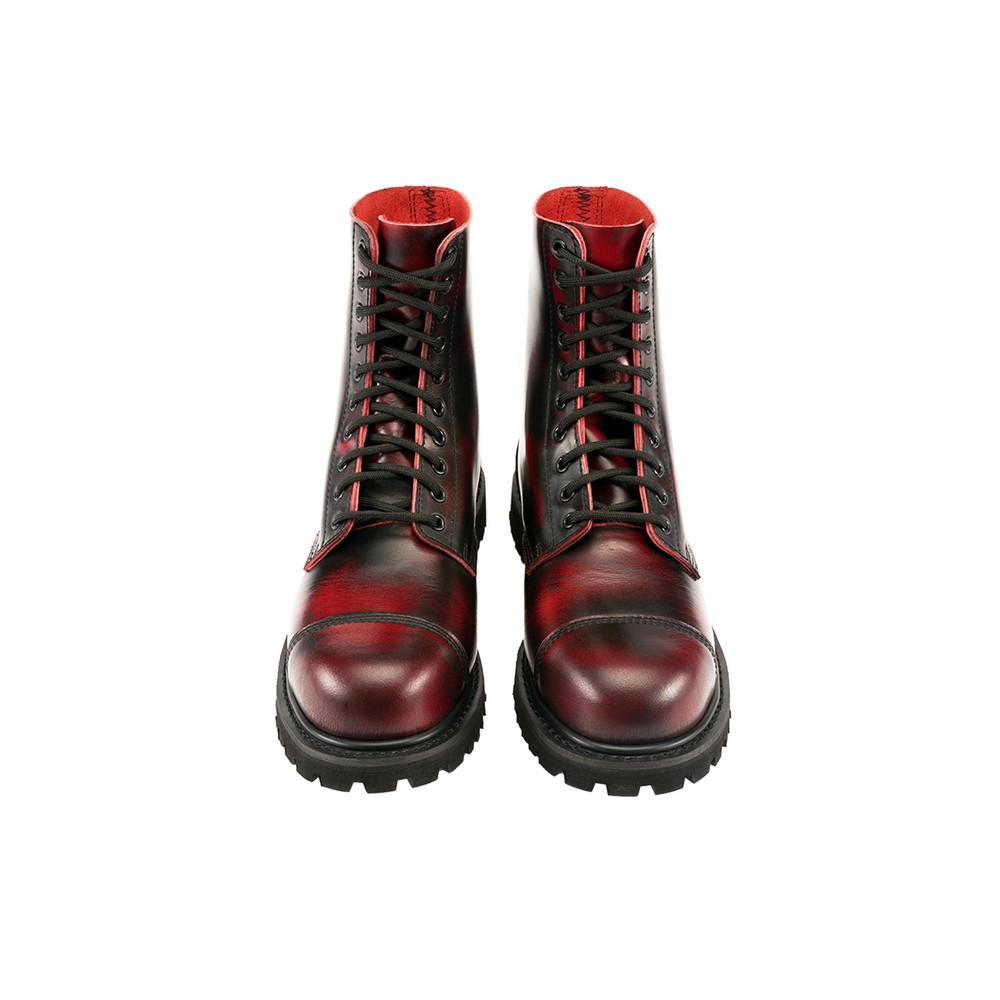 Brandit - Rub Off Phantom 10 Eye Lace up boot - Burgundy/Red